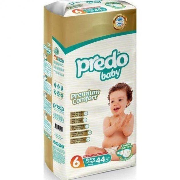 Дитячі підгузки Predo Baby Diaper Jumbo Extra Large 6 44 шт.